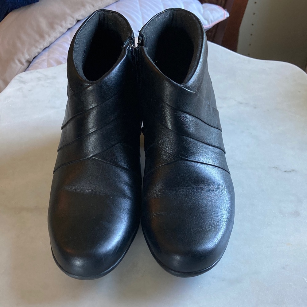 Clarks Black Ankle Boots